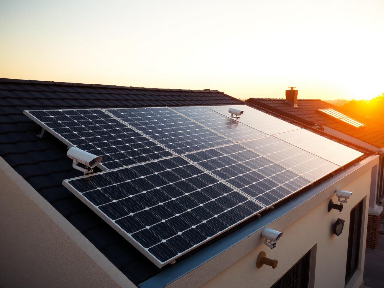 Residential solar panel installation